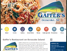 Tablet Screenshot of gafferssportspubocracoke.com